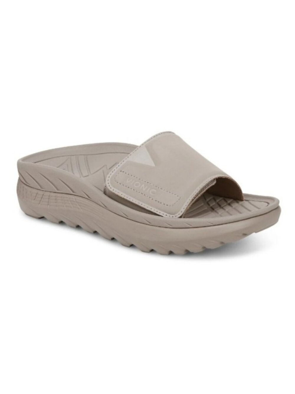 Vionic Rejuvenate Unisex Orthotic Recovery Slide Sandals - Cobblestone